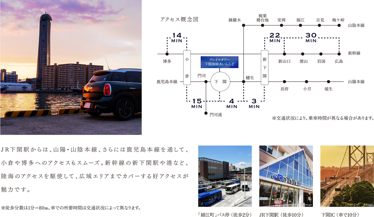 広域エリアまでカバーする好アクセスが魅力です。